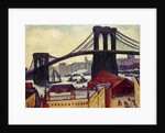 View of Brooklyn Bridge by Samuel Halpert