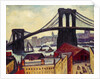 View of Brooklyn Bridge by Samuel Halpert