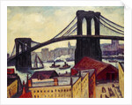 View of Brooklyn Bridge by Samuel Halpert