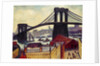 View of Brooklyn Bridge by Samuel Halpert
