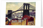 View of Brooklyn Bridge by Samuel Halpert
