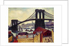 View of Brooklyn Bridge by Samuel Halpert
