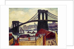 View of Brooklyn Bridge by Samuel Halpert