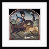 Hunter on horseback attacked by a lion, mid-18th century by Iranian School