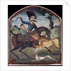 Hunter on horseback attacked by a lion, mid-18th century by Iranian School