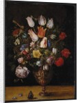 Flowers in a Vase by Kasper or Gaspar van den Hoecke