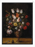 Flowers in a Vase by Kasper or Gaspar van den Hoecke