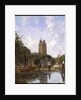 Dordrecht, the Grote Kerk from the Canal, 1884 by Eugene Louis Boudin