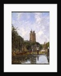 Dordrecht, the Grote Kerk from the Canal, 1884 by Eugene Louis Boudin