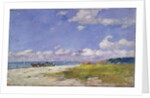 The Beach at Trouville, c.1887-96 by Eugene Louis Boudin