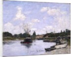 The Port, Saint-Valery-sur-Somme, 1892 by Eugene Louis Boudin