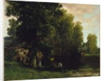 The Edge of the Pool 1867 by Gustave Courbet