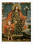 St. Joseph and the Christ Child, late 17th - early 18th century by School Peruvian