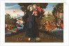 St. John of God with the Christ Child, St. Christopher, St. Augustine and the Flight into Egypt by Pedro Nolasco y Lara