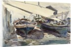 Boats Drawn Up by John Singer Sargent
