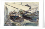 Boats Drawn Up by John Singer Sargent