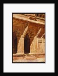 Curiously Wrought Red Sandstone Arches, Fort Agra, India, c.1885-95 by Edwin Lord Weeks