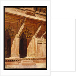 Curiously Wrought Red Sandstone Arches, Fort Agra, India, c.1885-95 by Edwin Lord Weeks