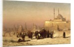 On the Way between Old and New Cairo, Citadel Mosque of Mohammed Ali, and Tombs of the Mamelukes, 1872 by Louis Comfort Tiffany