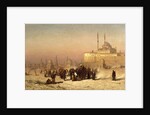 On the Way between Old and New Cairo, Citadel Mosque of Mohammed Ali, and Tombs of the Mamelukes, 1872 by Louis Comfort Tiffany