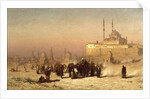 On the Way between Old and New Cairo, Citadel Mosque of Mohammed Ali, and Tombs of the Mamelukes, 1872 by Louis Comfort Tiffany