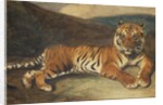 Tiger Reclining by Antoine Louis Barye
