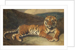 Tiger Reclining by Antoine Louis Barye