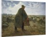Shepherd Tending His Flock by Jean-Francois Millet