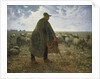 Shepherd Tending His Flock by Jean-Francois Millet