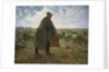 Shepherd Tending His Flock by Jean-Francois Millet