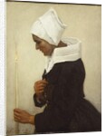 Breton Peasant Woman Holding a Taper, c.1869 by Jules Breton