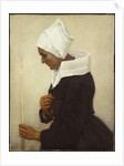 Breton Peasant Woman Holding a Taper, c.1869 by Jules Breton