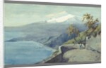 View of Mount Etna from Taormina, Sicily, 1925 by Charles King Wood