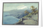 View of Mount Etna from Taormina, Sicily, 1925 by Charles King Wood