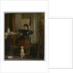 Girl and Dog by John Whittaker