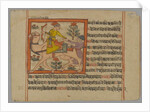 Illustrated Manuscript Page, 1700-1735 by Indian School