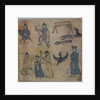 Genre Scene, 1 of 4, 19th century by Korean School