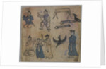 Genre Scene, 1 of 4, 19th century by Korean School