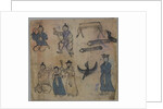 Genre Scene, 1 of 4, 19th century by Korean School