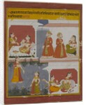Illustration from a Manuscript of the Bihari Satasai by School Indian