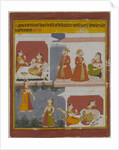 Illustration from a Manuscript of the Bihari Satasai by School Indian