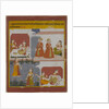 Illustration from a Manuscript of the Bihari Satasai by School Indian