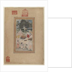 Sadhus gathered around a fire, c.1600 by School Indian