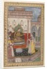 Miniature Painting, Court Scene, late 16th century by Indian School