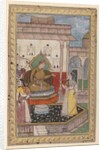 Miniature Painting, Court Scene, late 16th century by Indian School