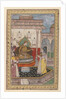 Miniature Painting, Court Scene, late 16th century by Indian School