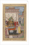 Miniature Painting, Court Scene, late 16th century by Indian School