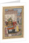 Miniature Painting, Court Scene, late 16th century by Indian School