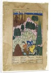 Hum captures Afrasiyab, leaf from a Dispersed Shah-nama Series, late 16th century by Indian School