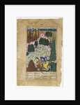 Hum captures Afrasiyab, leaf from a Dispersed Shah-nama Series, late 16th century by Indian School